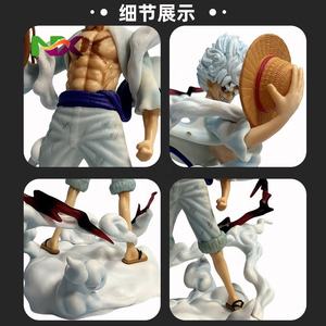 Statua GK di Luffy Nika Gear 5 in Piedi, Modello Anime in Posa da Combattimento, Decorazione da Scrivania da Collezione - Product Image 4