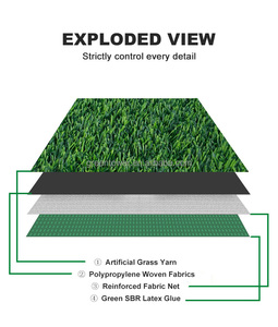 Chine fabricant pelouse gazon artificiel tapis d'<span class=keywords><strong>herbe</strong></span> <span class=keywords><strong>synthétique</strong></span> balcon paysage décor tapis en plastique tapis - Product Image 5