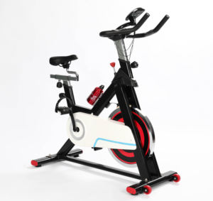 Vélo d'exercice professionnel à entraînement par courroie avec volant d'inertie en acier de 13 <span class=keywords><strong>kg</strong></span>, écran LCD, siège réglable, guidon, charge maximale de 100 <span class=keywords><strong>kg</strong></span>, garantie 1 an - Product Image 2