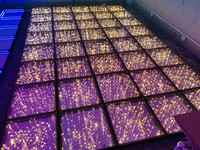 Plancher de danse interactif 3D personnalisé, prix d'usine, plancher de scène miroir, planchers de danse dorés à l'infini, plancher de danse portable DIY
