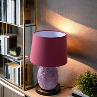 Décoration d'intérieur, lampe de table en céramique européenne moderne, porcelaine, module LED AC E14, style elfe