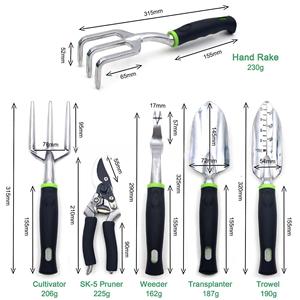 Strumenti manuali da giardino multifunzione 11 pezzi in lega di alluminio Set di utensili <span class=keywords><strong>per</strong></span> l'<span class=keywords><strong>orticoltura</strong></span> <span class=keywords><strong>per</strong></span> la casa - Product Image 2