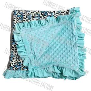 DH ODM Manta de <span class=keywords><strong>bebe</strong></span> mode à volants personnalisés filles bébé couvertures pour nouveau-nés - Product Image 1