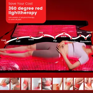 Idea Shenzhen 2024 vendita calda tappetino a infrarossi per la cura della pelle a corpo intero led rosso letto fared luce rossa tappetino terapia luce rossa letto di terapia