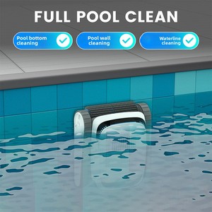 Robot Limpiafondos Automático TBPC20 para Piscinas, Inalámbrico, con Succión de Aguas Residuales, para Limpieza del Fondo de la Piscina, PP - Product Image 3