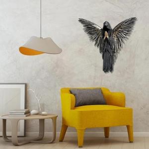 Escultura de Guerrero del Alma, Decoración de Pared de Resina, Forma de Animal para Halloween, Pieza de Arte Decorativa para Interiores - Product Image 3