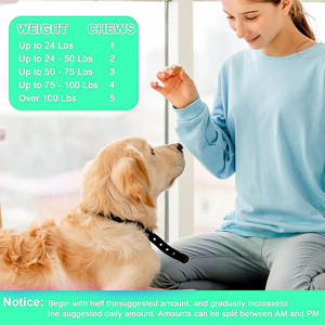 OEM Poulet Saveur Chien Calmant À Mâcher 120 Comptes Soulagement De L'anxiété Friandises Aide À Réduire Le Stress Promouvoir La Santé Des Animaux De Compagnie Complément De Soins - Product Image 3