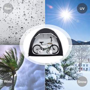 Abri de rangement pour vélos R817, tente extérieure pop-up, 200x80x165cm, imperméable, installation rapide, portable, tente monocouche - Product Image 4