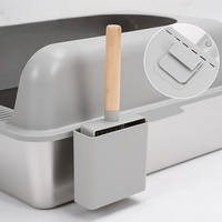 Bac à litière pliable pour chat en acier inoxydable 20L, contrôle des odeurs, design écologique, accessoires faciles à utiliser, installation rapide, toilette pour chat