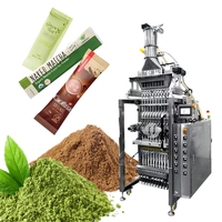 Mesin Pengemas Sachet Multi Lane Back Side Seal untuk Bubuk Jus Moringa Jeruk, Mesin Pengemas Bubuk Buah Otomatis