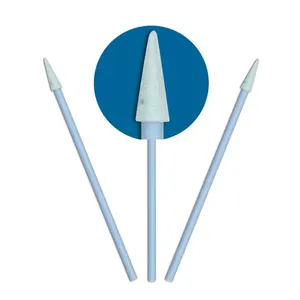 Green Blue PE Handle Electronic Cleaning Detailing Foam Swab Sticks