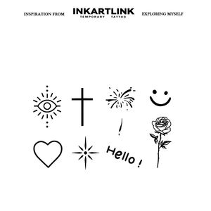 Tatuajes de Símbolos Mixtos al por Mayor, <span class=keywords><strong>Tatuaje</strong></span> de Larga Duración de 15 Días, Resistente al Agua, Arte Corporal con Jugo de Fruta Natural para Dedos y Manos, Adhesivo al por Mayor - Product Image 3