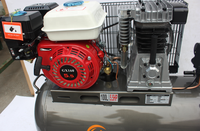 Compresseur d'air à moteur essence 5,5 CV 150 L 250 L/min avec tête en aluminium