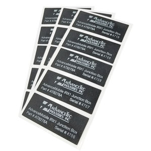 Étiquette autocollante extérieure personnalisée de haute qualité, forte et adhésive, Logo Business <span class=keywords><strong>PC</strong></span>, numéro de série, chargeur de batterie Mobile - Product Image 6