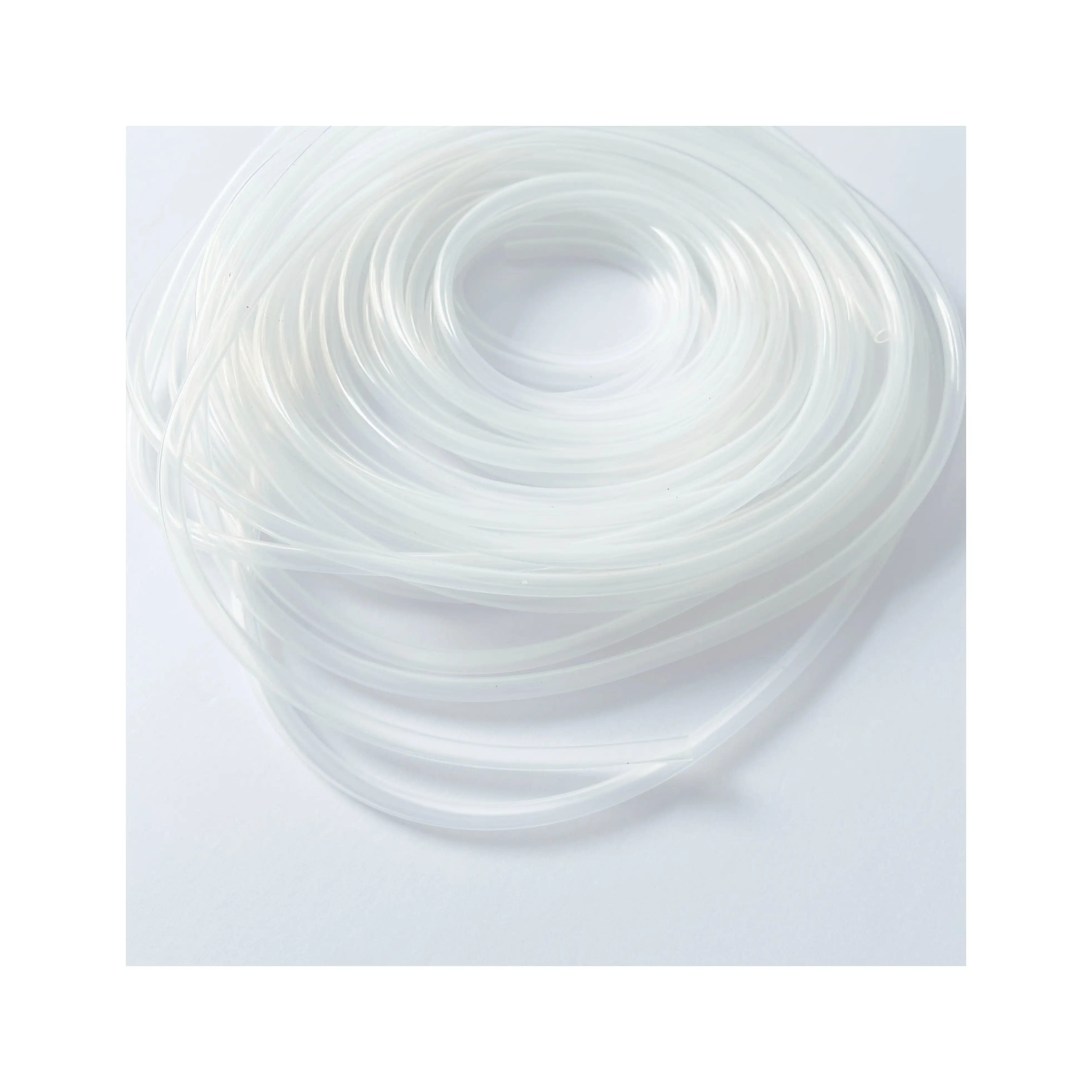 Food Grade Silicone Tubing Heat Resistant Transparent Soft Thin Silicone Tube / Pipe / Hose