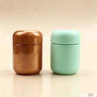 Bocaux en plastique PET transparents personnalisés en gros avec bouchon à vis et sécurité enfant, 3,5 g, pour fleurs et herbes sèches, accessoires pour fumeurs