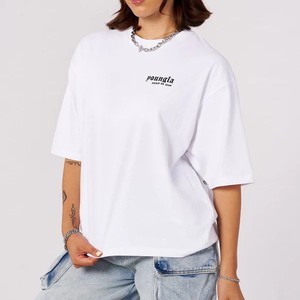 T-shirt Oversize con Stampa <span class=keywords><strong>Anime</strong></span>, Collo Tondo, Vestibilità Ampia, in Cotone, Manica Corta, per Jogging e Palestra - Product Image 2