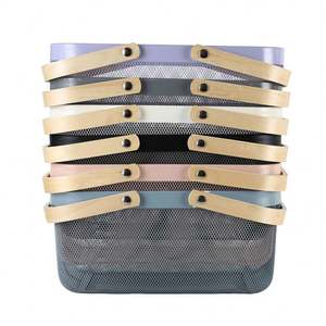 Usine personnalisée <span class=keywords><strong>pas</strong></span> <span class=keywords><strong>cher</strong></span> Chine gros multi-usages grand panier de rangement en fil - Product Image 1