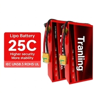 Оптовая продажа: Аккумуляторная батарея LiPo 14.8В 25C 16000мАч 4S, литий-ионный аккумулятор 15.2В 4S LiPo для дронов, перезаряжаемые батареи