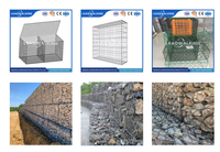 Cage en gabion soudée galvanisée pour pierres, fournie directement par l'usine