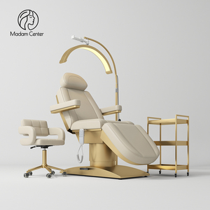 Madamcenter Lit esthétique pivotant à 360°, mobilier esthétique électrique, chaise de cosmétologie, <span class=keywords><strong>table</strong></span> pour clinique esthétique, lit de cosmétologie - Product Image 1