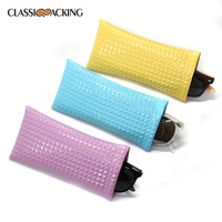 Classique mode PU cuir balle Port Portable étui à lunettes femmes étui lunettes de soleil pochette de protection Pack emballage lunettes de soleil sac