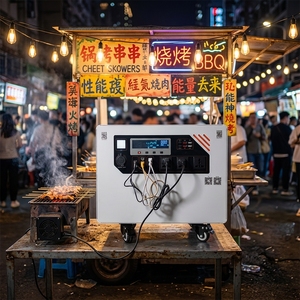 Portable Solar Power Station Jump Home Use <b>Battery</b> Pure Sine Wave Indoor Bank - Product Image 2