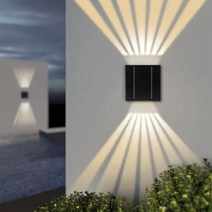 Applique murale solaire étanche pour l'<span class=keywords><strong>extérieur</strong></span> avec éclairage haut et bas, projecteur super lumineux pour la cour de l'hôtel Villa - Product Image 3