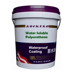 Waterborne Polyurethane waterproof coating paint for roof basement pool wall China ROCKPRO