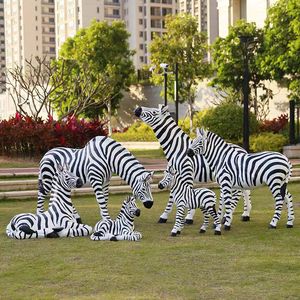 Custom Life-Size Fiberglass Resin Horse Statue Hand-Painted for Outdoor Garden Decoration - Product Image 2