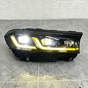 Piezas Originales G30, Ojos de Ángel Amarillos 2021 2022 2023 para BMW <span class=keywords><strong>Serie</strong></span> 5 M5 525i 530i 535i 540i 550i G30 LCI, Faros Delanteros - Product Image 2