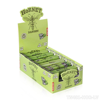 HORNET 78MM Acrylique En Plastique Cigarette Rouleau Blanc Transparent Base Vert Hornet Rouleau Tissu