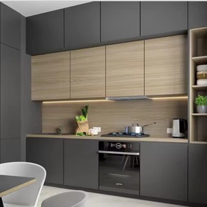 Новейший дизайн, мини-кухня из нержавеющей стали для квартир и отелей, крошечная компактная кухня с столешницей из ламината - Product Image 3