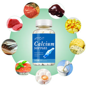 Cápsulas blandas de calcio sin gluten OEM ODM Non-GMO 1200 mg con cápsulas de gel de calcio de vitamina <span class=keywords><strong>D3</strong></span> - Product Image 2