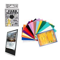 Sleeves pour cartes de taille standard, 100 pièces, lisses, résistantes, de qualité supérieure, sleeves pour cartes TCG, sleeves pour cartes de sport, jeux de cartes à collectionner