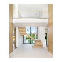 Escalier pliant en bois populaire chaud Structure en acier escaliers empilables Stringer escalier intérieur caché