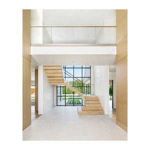 Caldo popolare in legno pieghevole scala in acciaio struttura accatastamento scale Stringer nascosto scala interna - Product Image 5