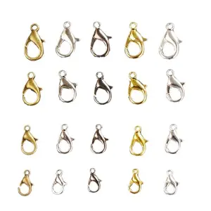 1000pcs/bag DIY jewelry accessories electroplated 12mm zinc alloy lobster buckle Necklace connection buckle specifications