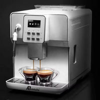 Machine à café automatique Anbolife 2026 OEM ODM au design populaire, double chaudière, Cafetera Automática avec réservoir d'eau de 1,7 L