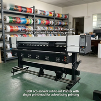 Impresora Eco-Solvente BL Blanca de 1900 mm, Económica, de Rollo a Rollo, con Cabezal de Impresión Único, Automática, para Impresión Publicitaria