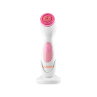 Brosse nettoyante électrique rotative en silicone à 3 têtes pour le visage, nettoyage ultrasonique en profondeur 3-en-1, massage de la peau