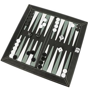 Logo personalizzato Popolare 2 In 1 Scacchi Gioco Da Tavolo Set Premium Cuoio DELL'UNITÀ di elaborazione di Dama Backgammon - Product Image 1