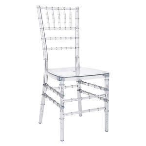Vente en gros de chaise de mariage et de banquet Napoléon chaise en acrylique transparent pour mariages - Product Image 1