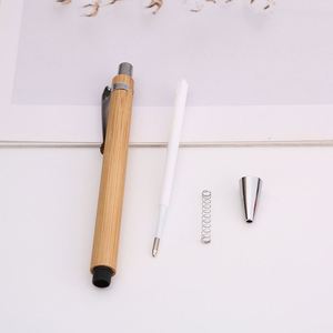Customized Logo Advertising Bamboo and Wood Push-Button Promotional Gift Engraved Bamboo Ballpoint Pen - Product Image 4