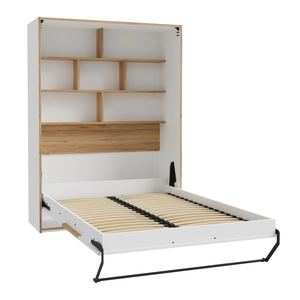 Modern ev mobilyası yerden tasarruf gizli duvar Murphy yatak depolama raf cabrio demir tasarım yatak odası için özelleştirilmiş seçenekleri - Product Image 3