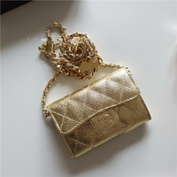 Sac de téléphone unisexe de luxe en cuir avec chaîne détachable, pochette compacte étanche à bandoulière avec lettres en relief, élégante et tendance