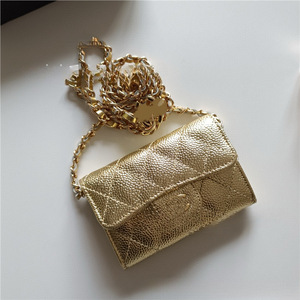 Sac de <span class=keywords><strong>téléphone</strong></span> unisexe de luxe en cuir avec chaîne détachable, <span class=keywords><strong>pochette</strong></span> compacte étanche à bandoulière avec lettres en relief, élégante et tendance - Product Image 4