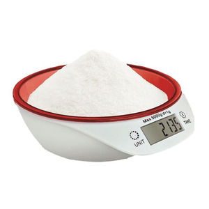 Báscula Digital de Cocina 5000g con Precisión de 1g para Harina y Alimentación de Mascotas, Plástico Rojo, Funciona con Batería - Product Image 1