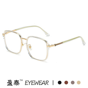 Retro Square Eyeglass <b>Frame</b> TR90 Anti Blue Light Plano Lenses Unisex Optical Eyewear - Product Image 5