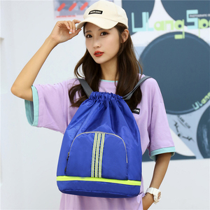 Oem Oxford túi không thấm nước Dây Kéo Túi ánh sáng bagpack thể thao giản dị Ba lô tùy chỉnh thăng hoa Nylon dây kéo Ba lô - Product Image 3